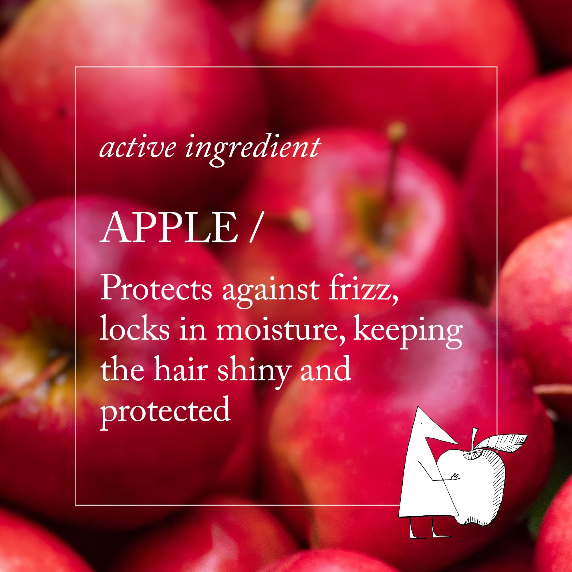 Davines conditioner being applied in shower to wet hair for detangling