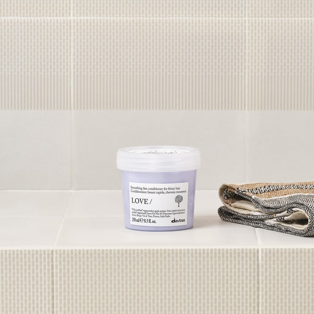 Davines conditioner cream texture closeup showing rich hydration