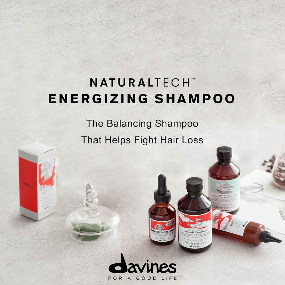 Davines pump and label detail highlighting product name and easy-dispense benefit for controlled use