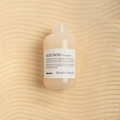 Davines back label of NOUNOU shampoo with ingredients and usage details
