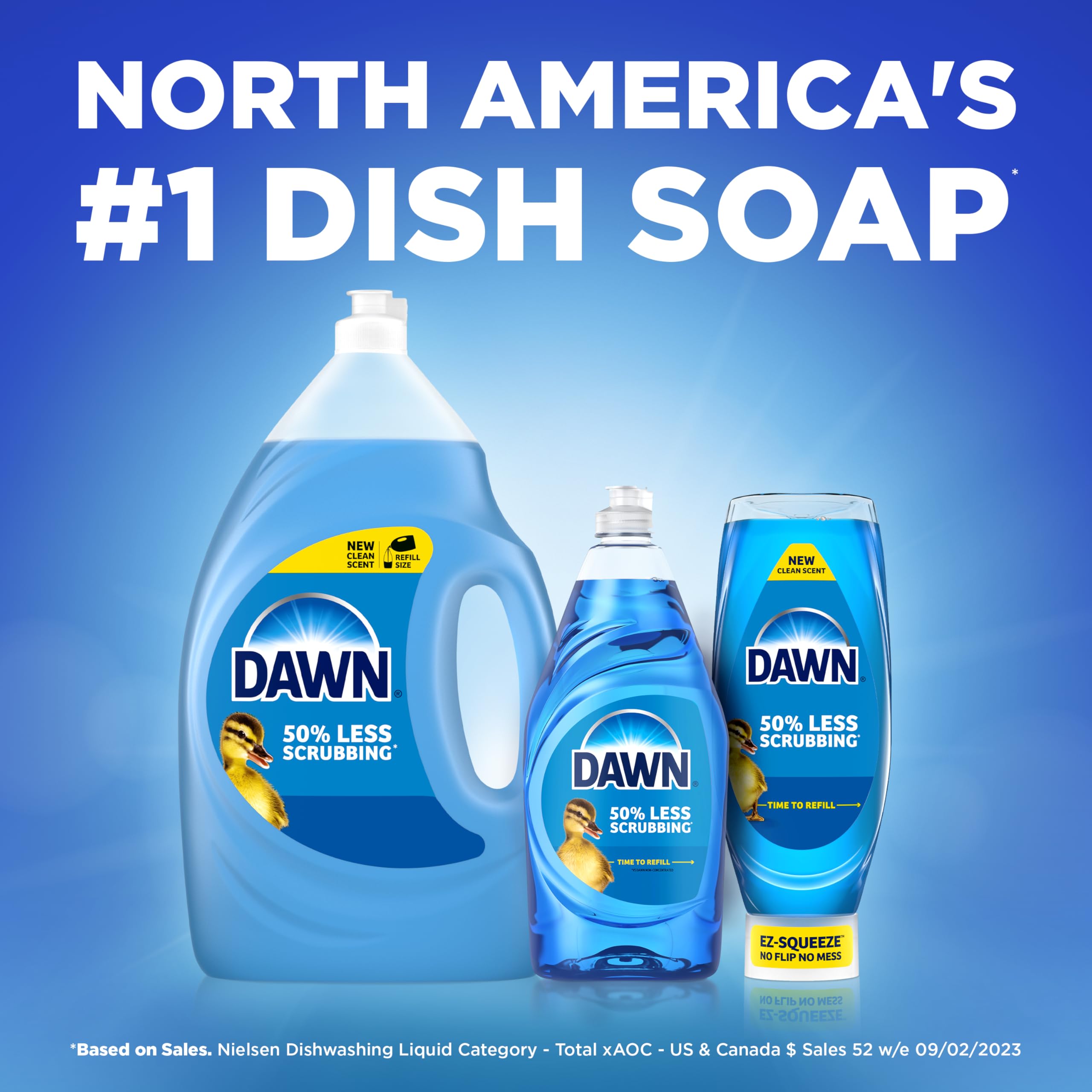 Dawn at a kitchen sink in lifestyle setting showing everyday cleaning convenience