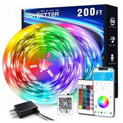 DAYBETTER front packaging showing 200ft LED kit and benefits