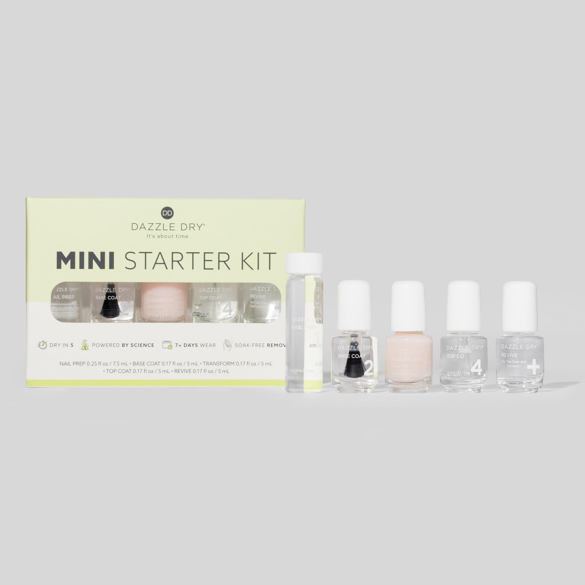 Dazzle Dry Base Coat brush stroke on nail showing improved adhesion benefit