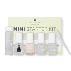 Dazzle Dry mini kit front packaging showing complete kit benefits and compact size