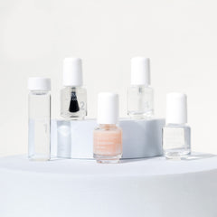 Dazzle Dry Transform Ridge Filler close-up smoothing nail surface for even application