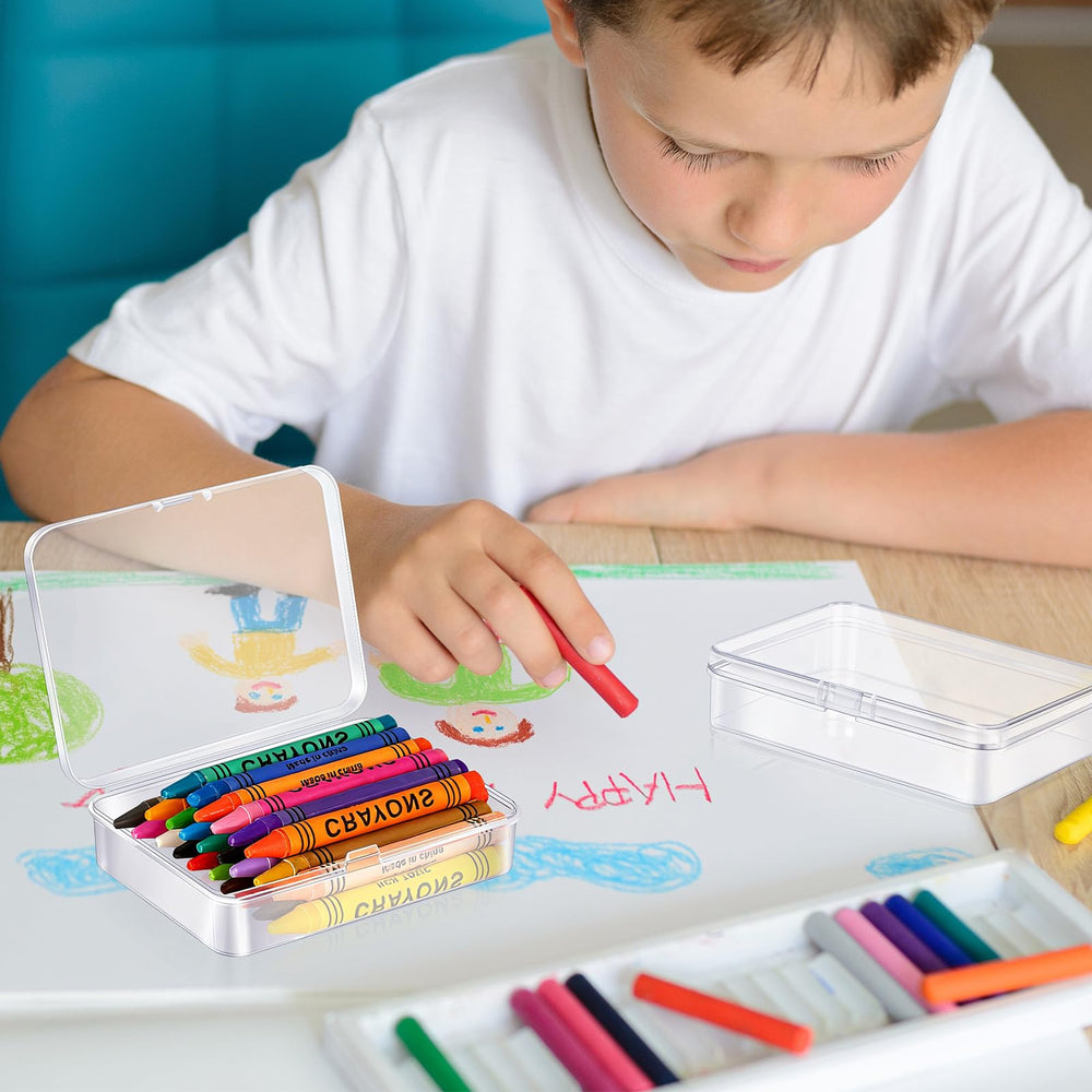 Dcocdeely contents visible with crayons for quick identification benefit