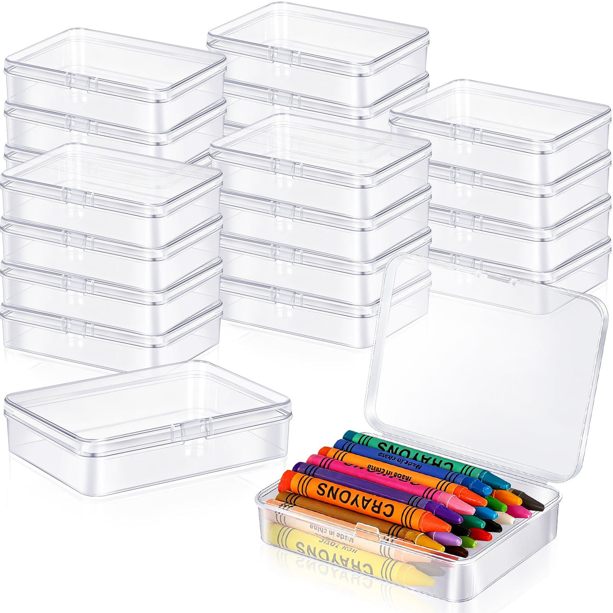 Dcocdeely front view clear box showing compact storage benefit