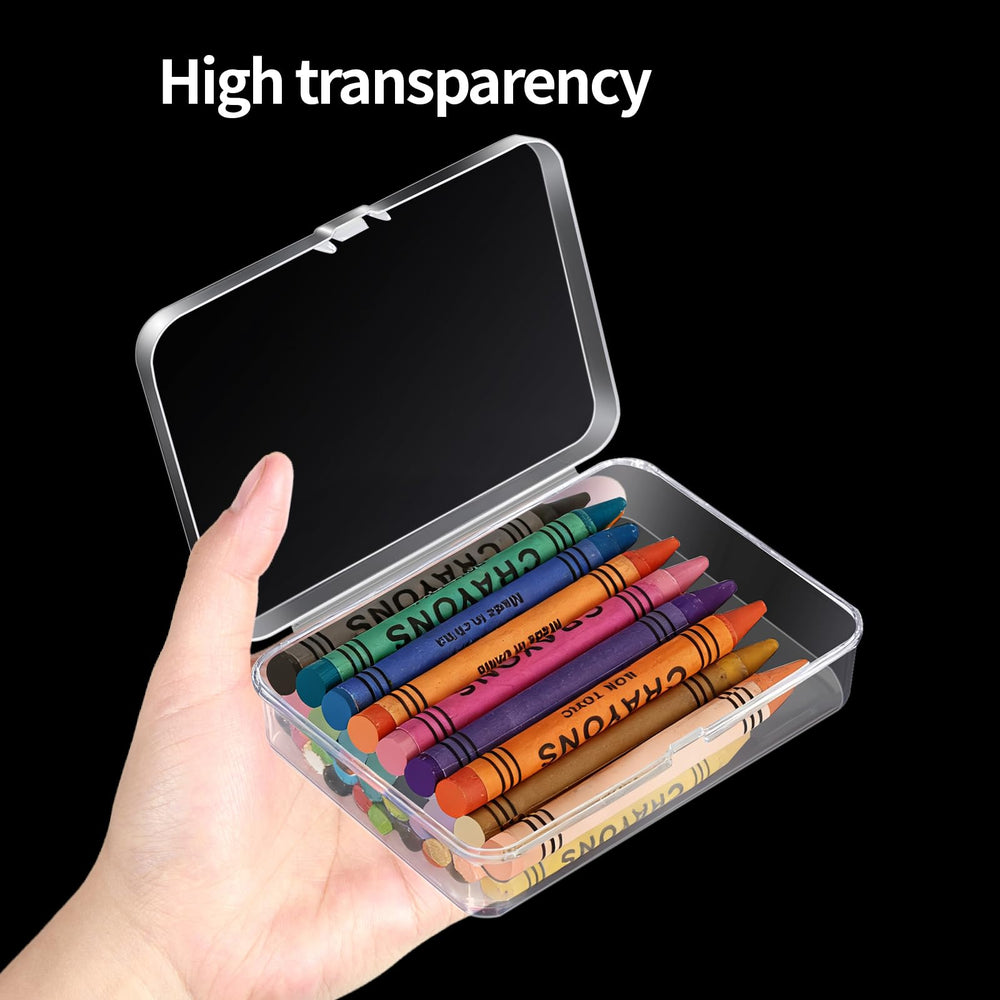 Dcocdeely open box with crayons ready for crafts and easy access