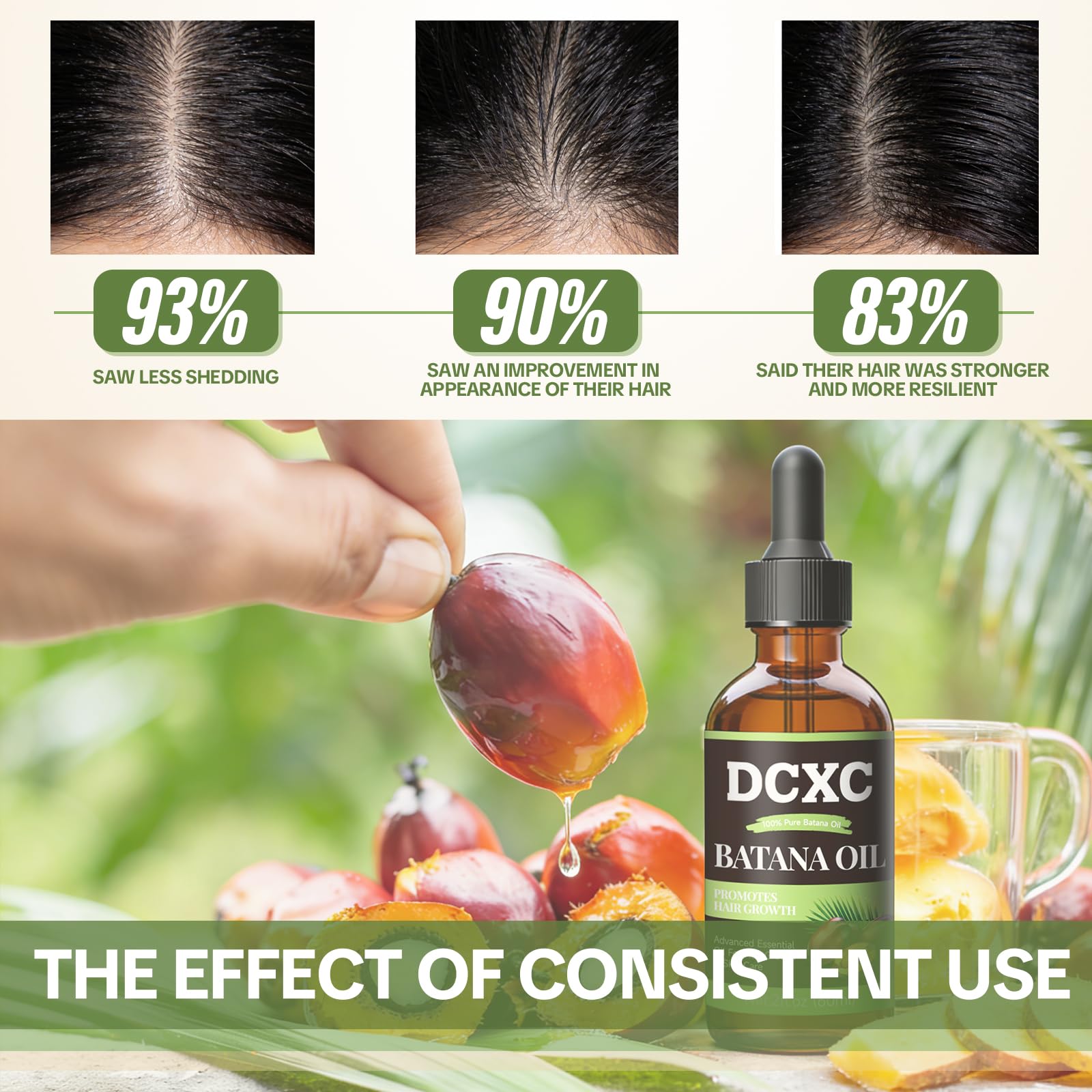 DCXC Batana Oil on bathroom shelf illustrating daily routine benefit