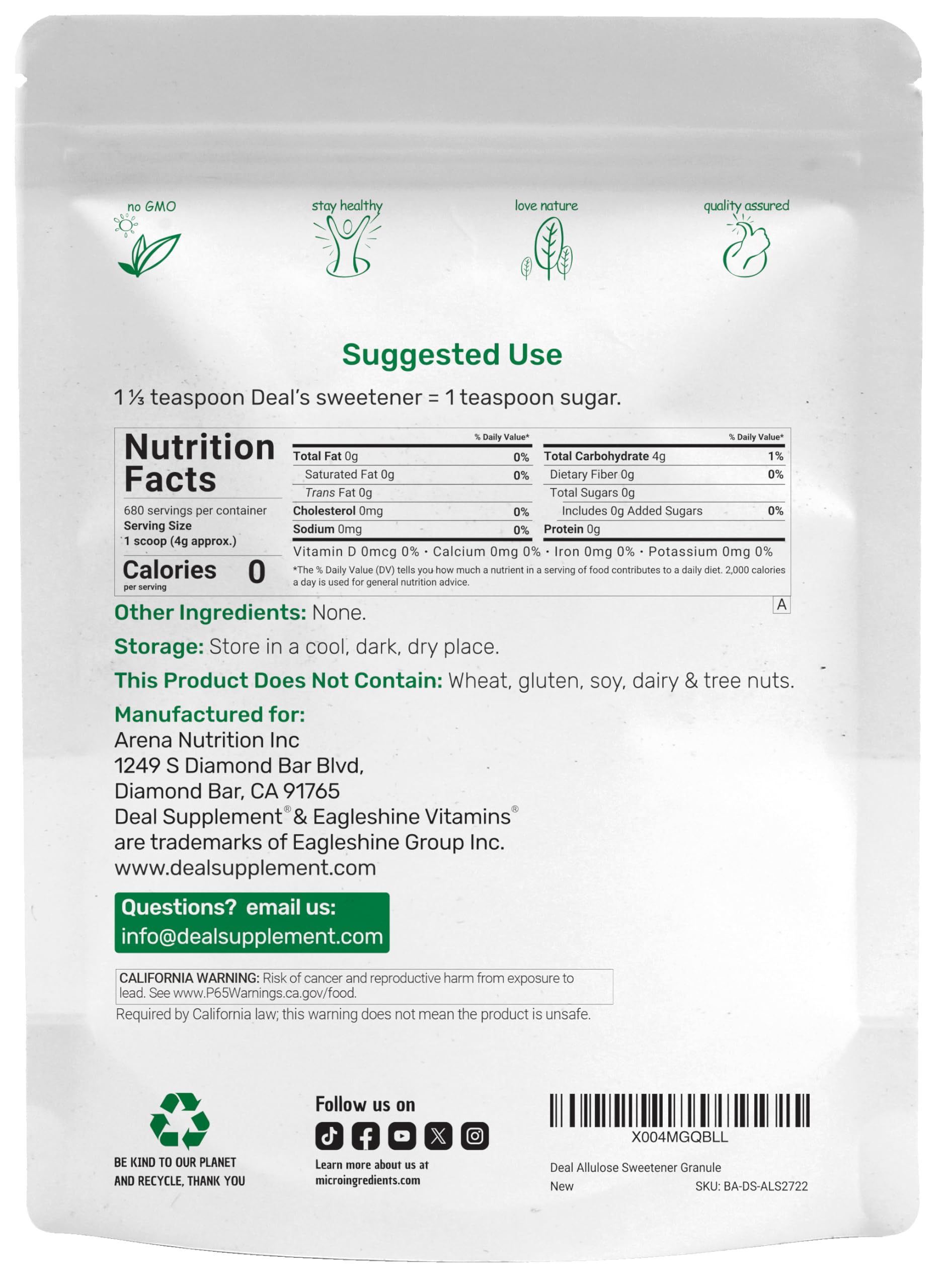 DEAL SUPPLEMENT jar on kitchen counter showing bulk supply convenience