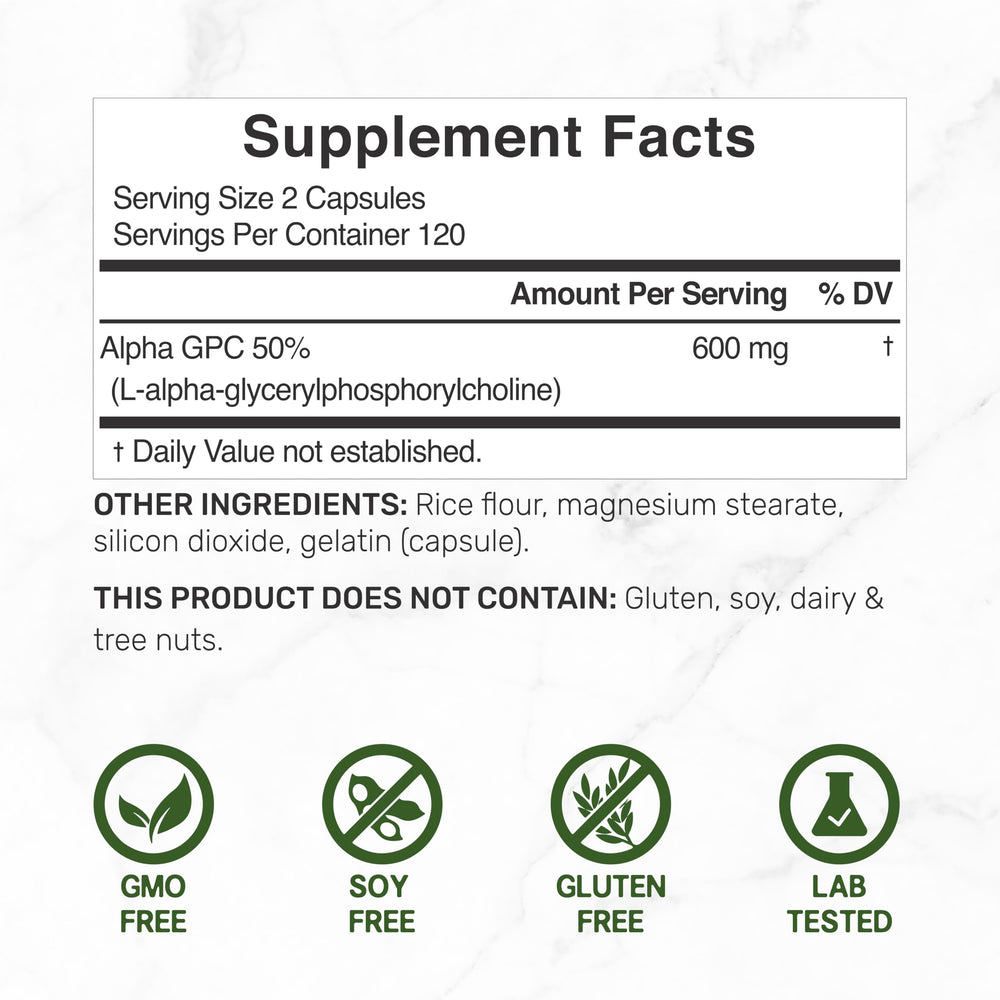 DEAL SUPPLEMENT bottle cap and clear label showing serving details
