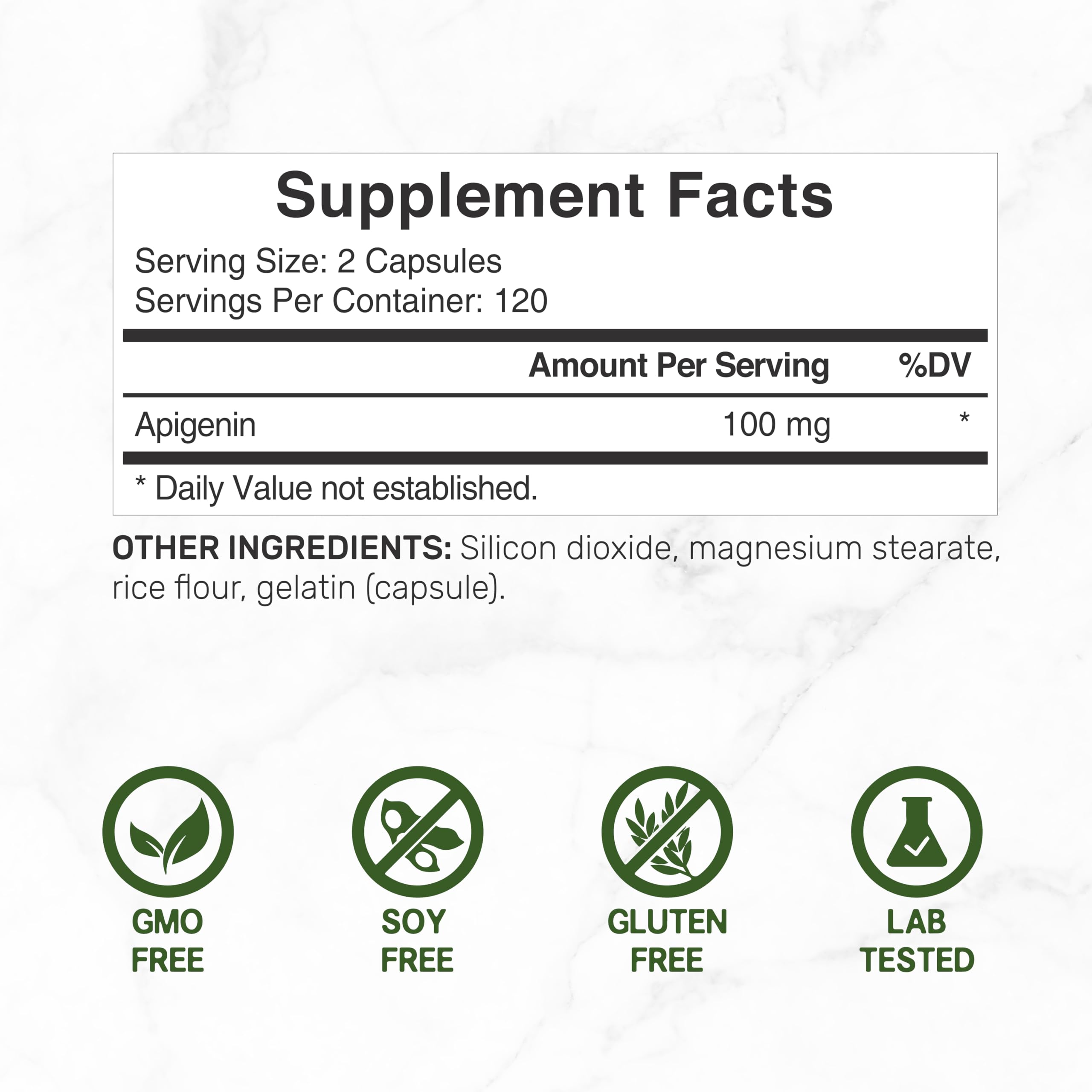 DEAL SUPPLEMENT powdered chamomile extract texture illustrating concentrated apigenin