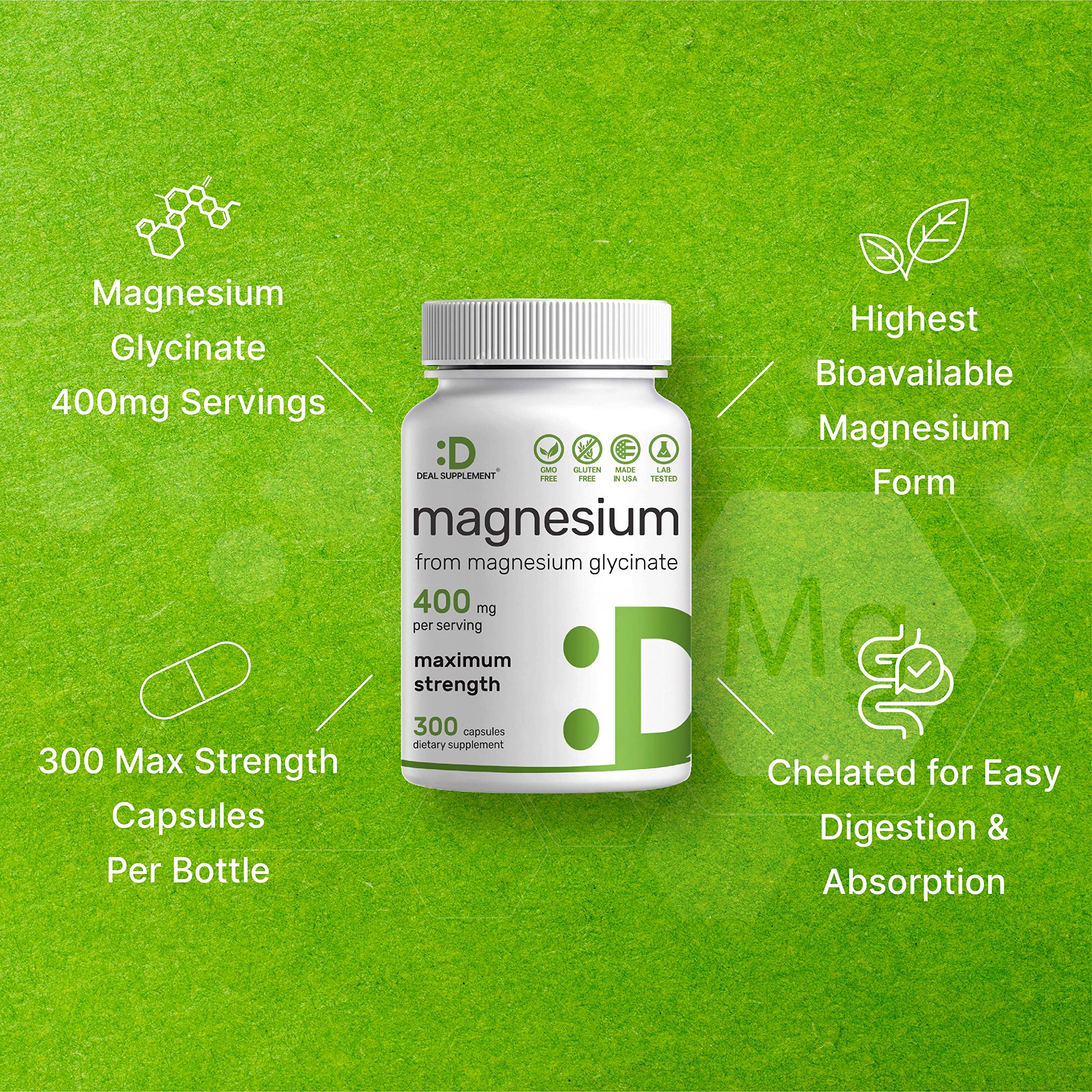 DEAL SUPPLEMENT capsules spread next to a ruler showing portion size clarity