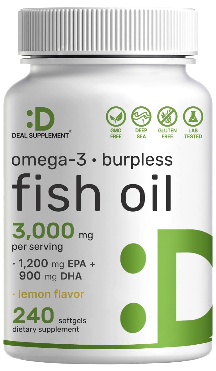 DEAL SUPPLEMENT bottle front label showing strength and lemon flavor benefit