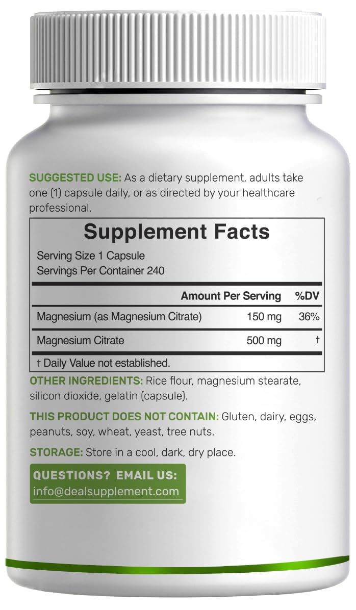 DEAL SUPPLEMENT bottle held in hand to show actual size and convenient portability