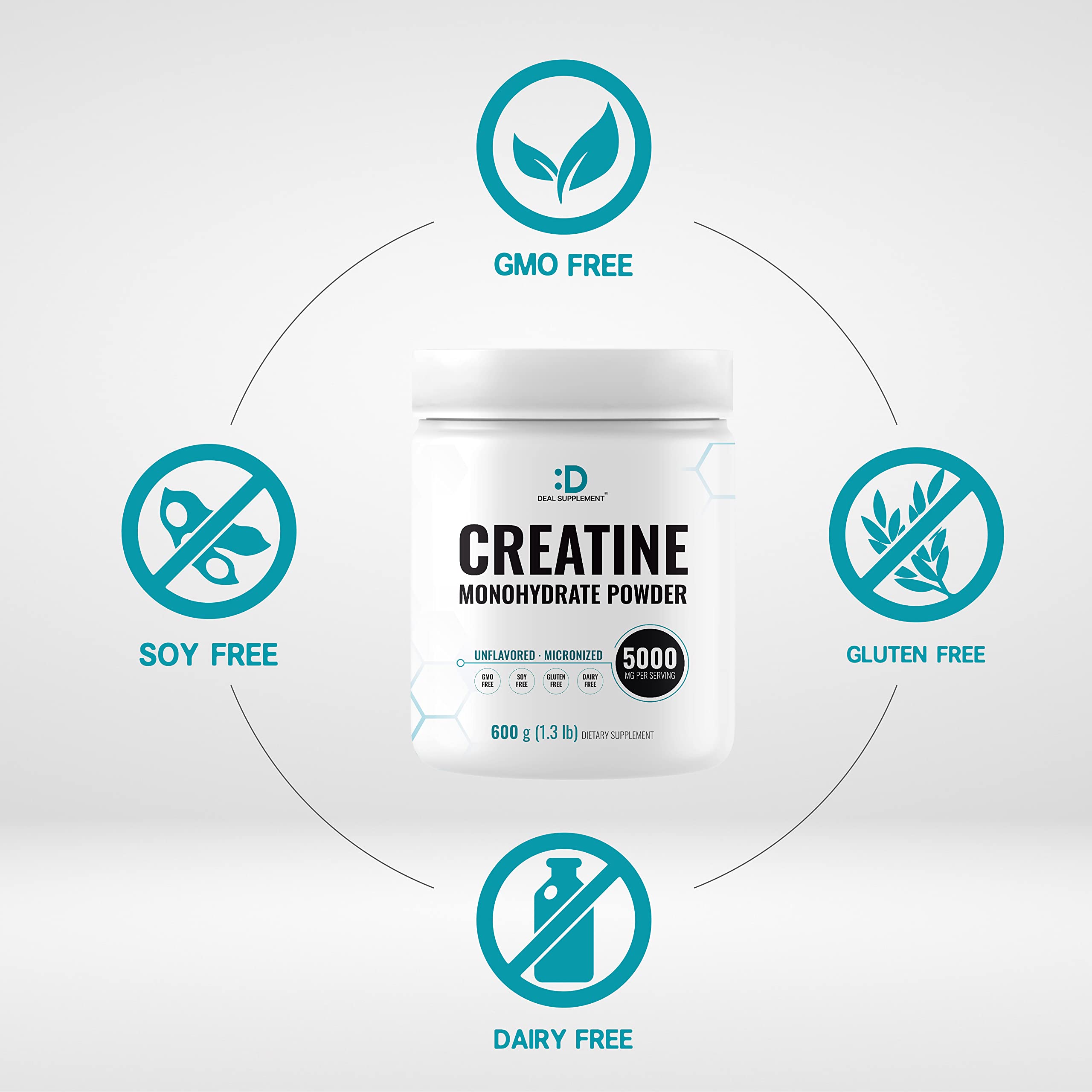 DEAL SUPPLEMENT scoop measuring 5g demonstrating accurate dosing benefit