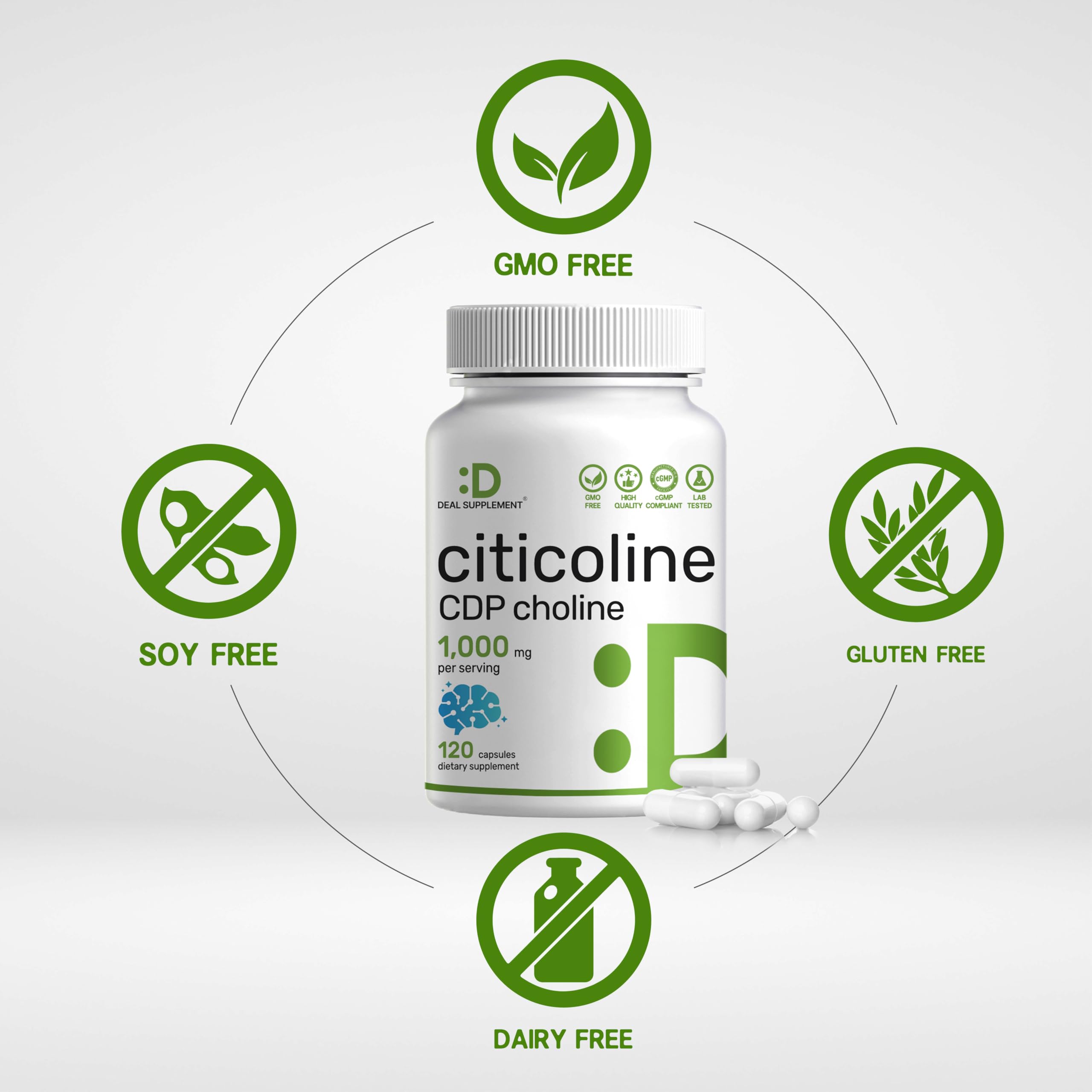 DEAL SUPPLEMENT three capsules on hand illustrating one serving and dosage clarity