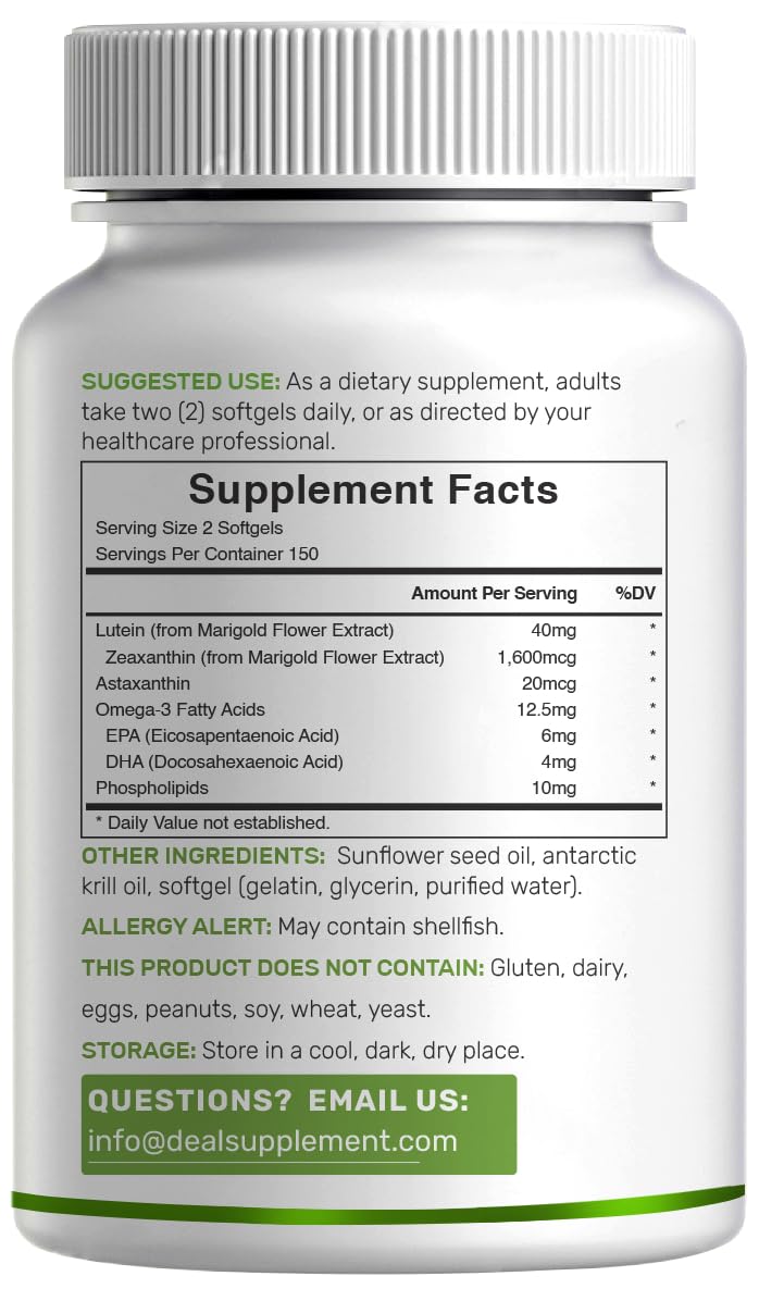DEAL SUPPLEMENT supplement facts label close-up for transparent dosing