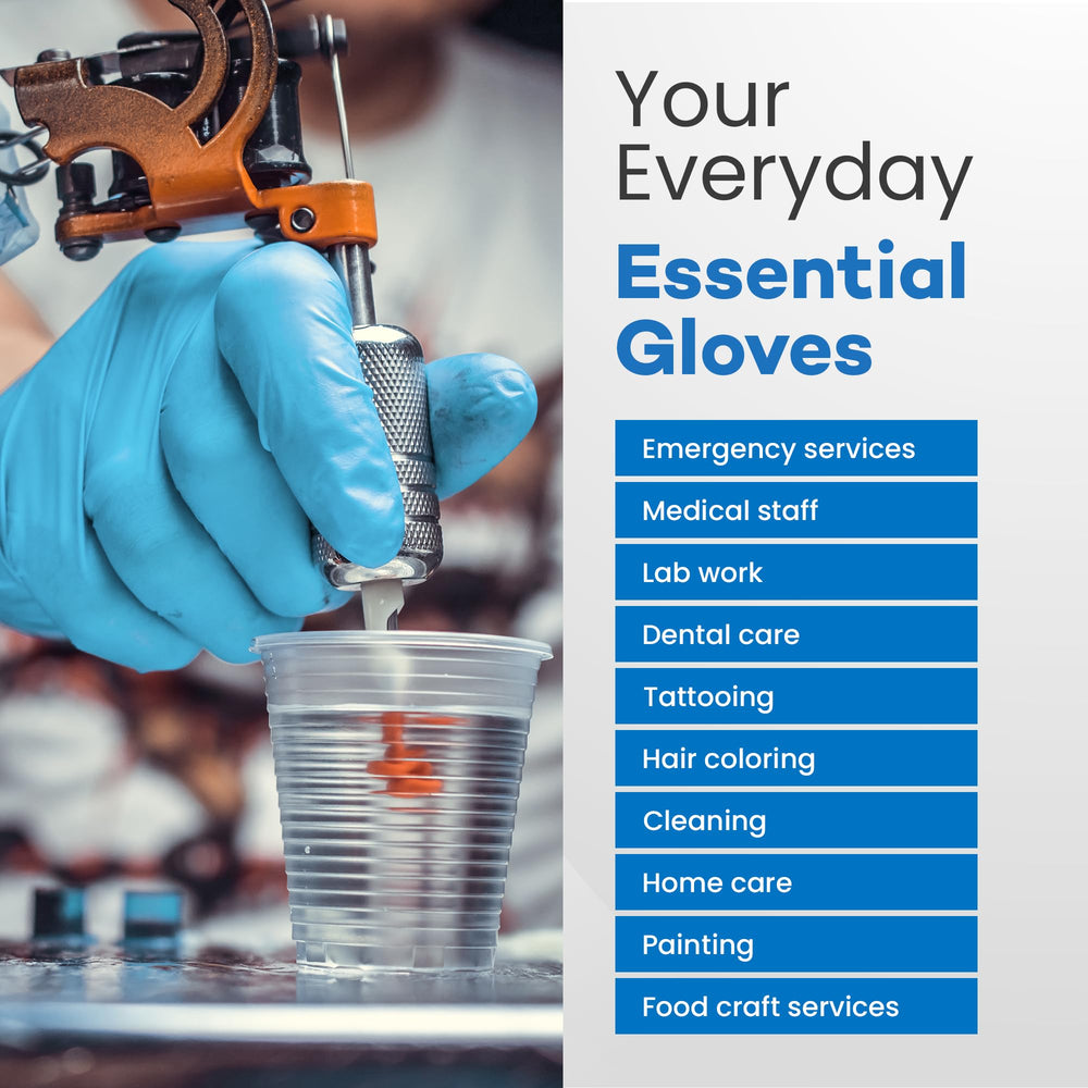 Dealmed open box with gloves dispensing smoothly, illustrating quick access advantage