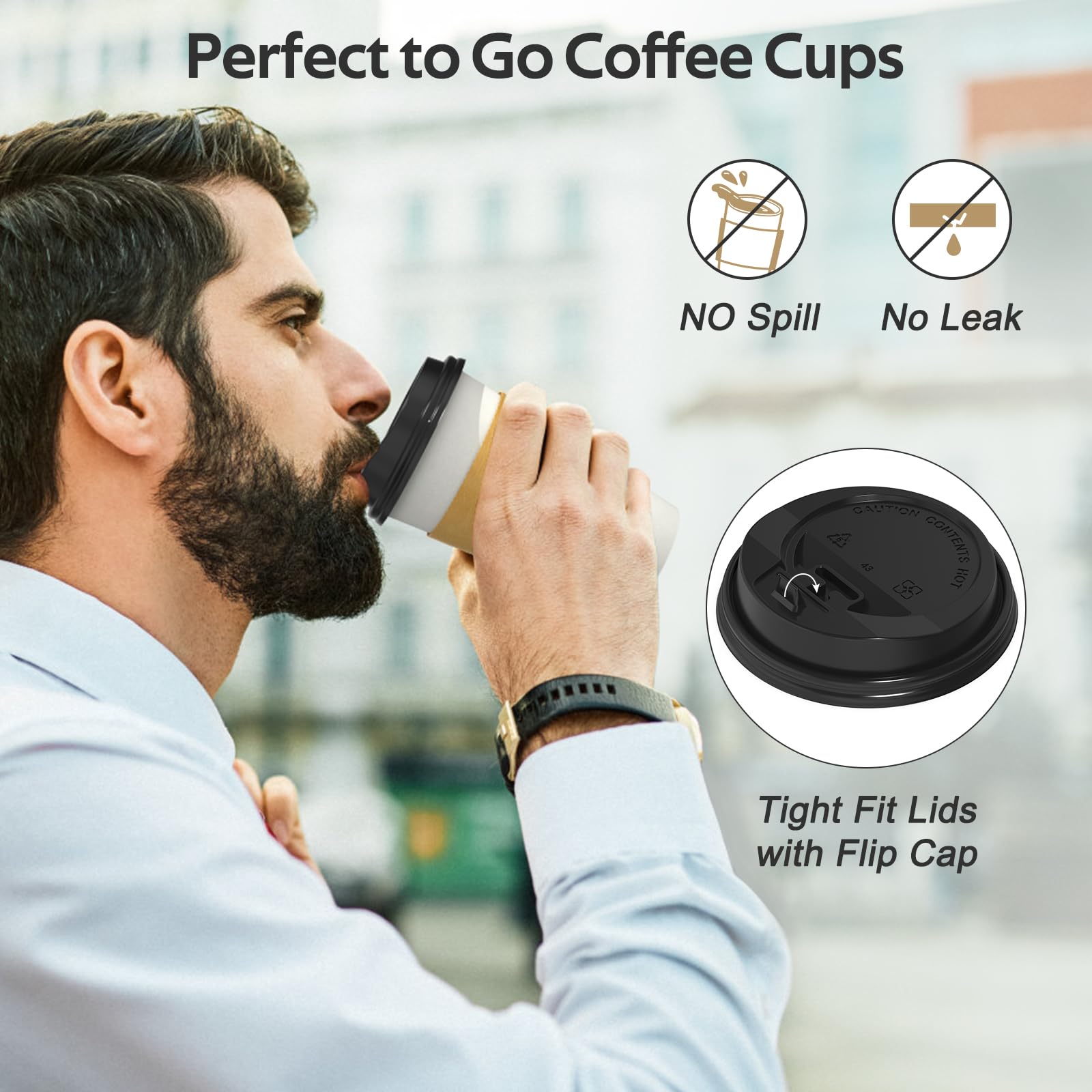 Dealusy cup held in hand showing insulation and safe hot‑drink handling