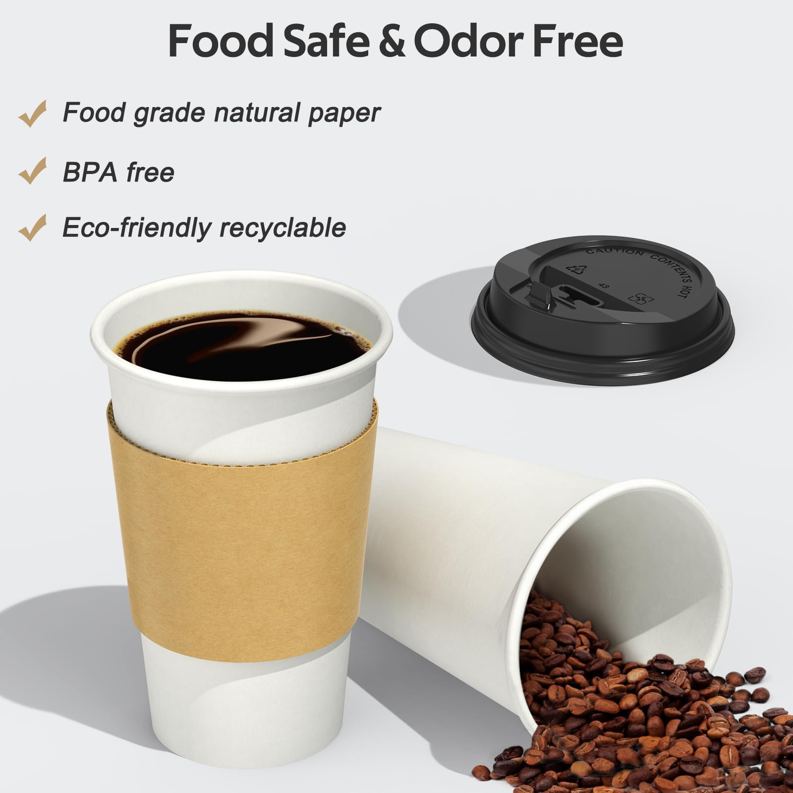 Dealusy cup filled with iced coffee showing suitability for cold beverages