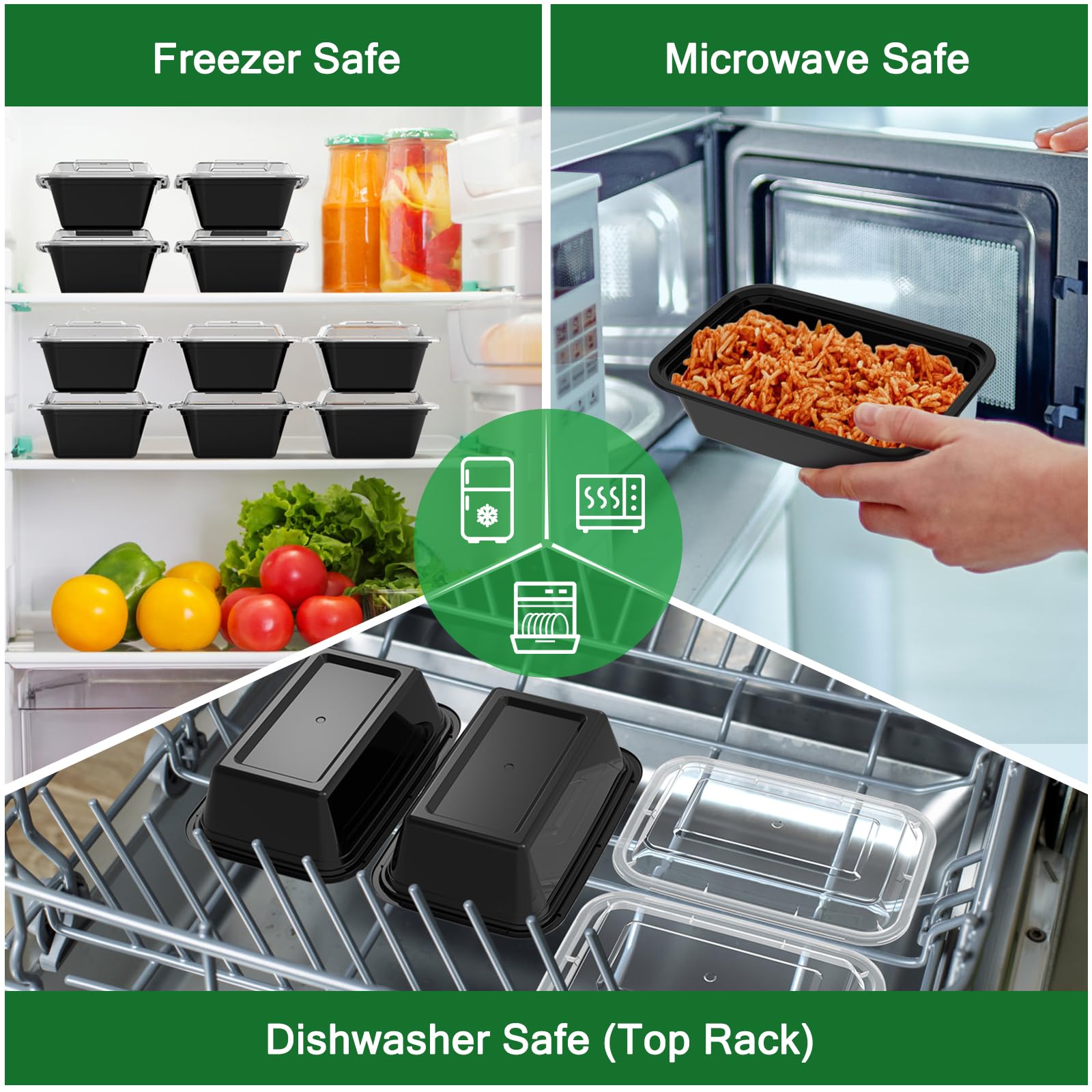 Dealusy container filled with meal in use for easy reheating and transport