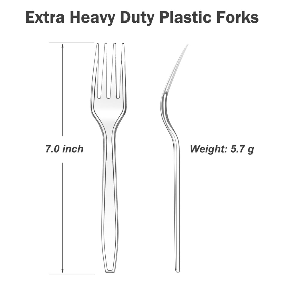 Dealusy close-up of fork tines demonstrating thick, durable strength