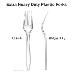 Dealusy close-up of fork tines demonstrating thick, durable strength
