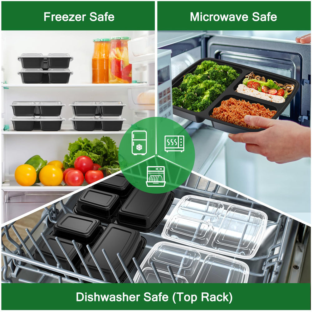 Dealusy container in microwave being reheated, microwave-safe convenience