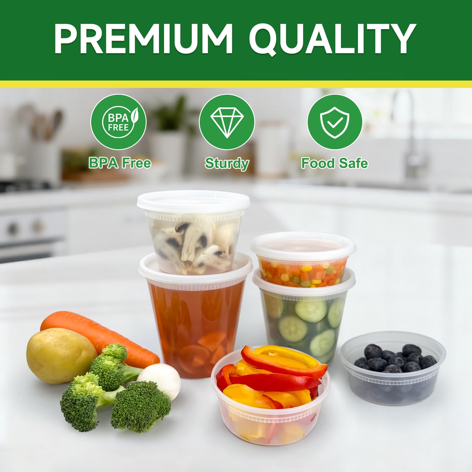 Dealusy stacked containers demonstrating compact, space-saving benefit