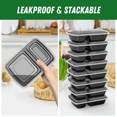 Dealusy stacked containers demonstrating space-saving stackability for organized storage