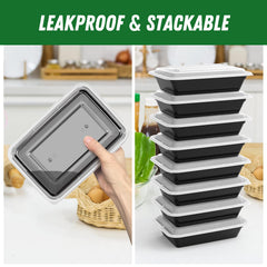 Dealusy stacked containers in fridge saving space and improving organization