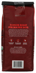 Death Wish Coffee pouring beans into grinder to show fresh grind benefit
