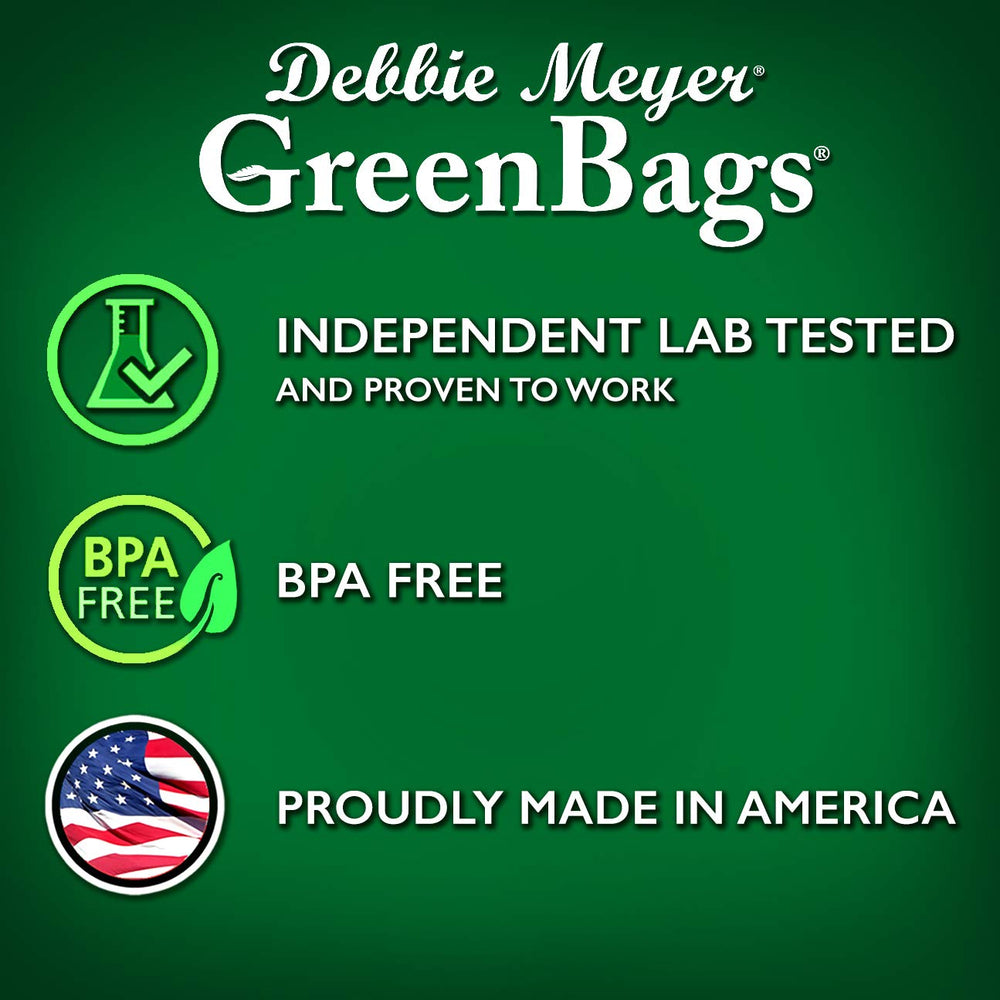 Debbie Meyer bags organized in refrigerator for tidy, longer-lasting produce
