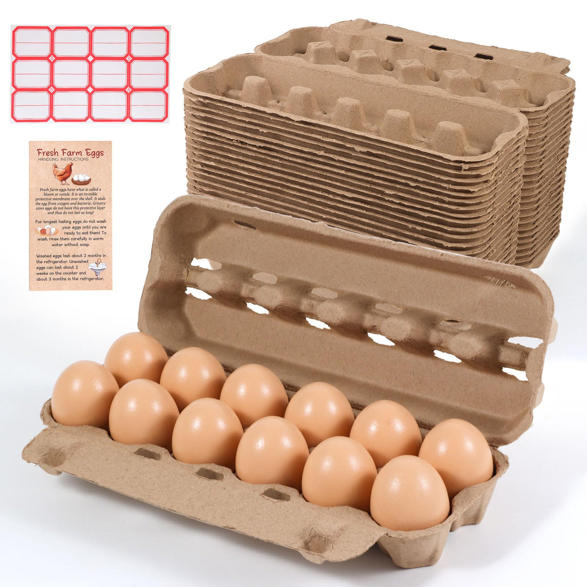 DecarDamai front view of 12-count carton showing neat storage and protection