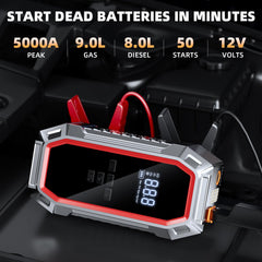 DECHANIE smart LCD display close-up showing pressure and battery for accurate monitoring