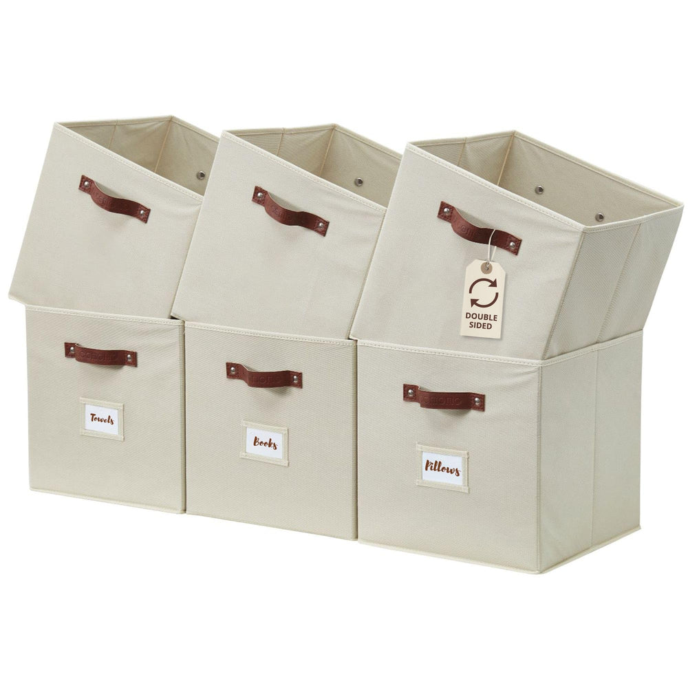 DECOMOMO front view showing six bins neatly arranged and organized