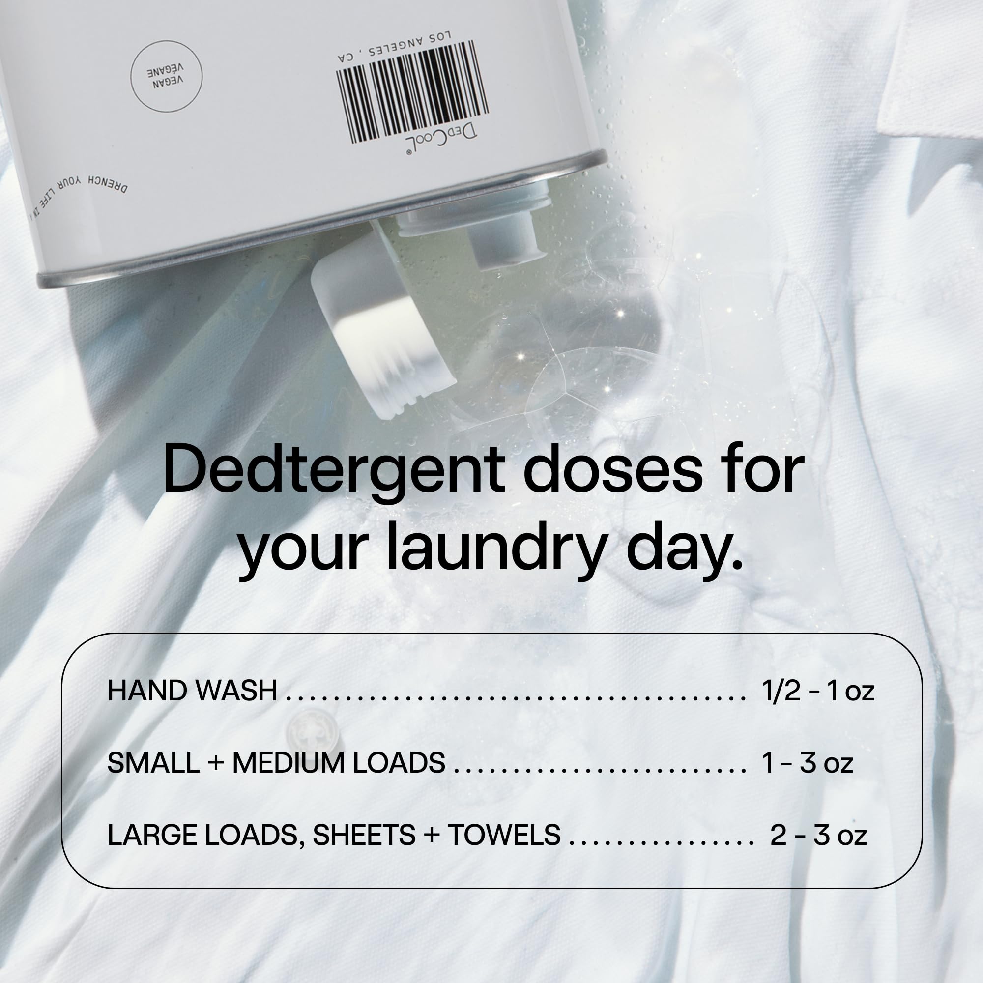 DedCool label detail highlighting milk fragrance notes and ingredient clarity