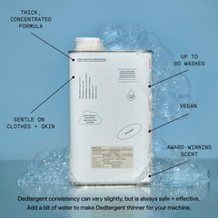 DedCool pouring detergent into cap demonstrating easy dosing benefit