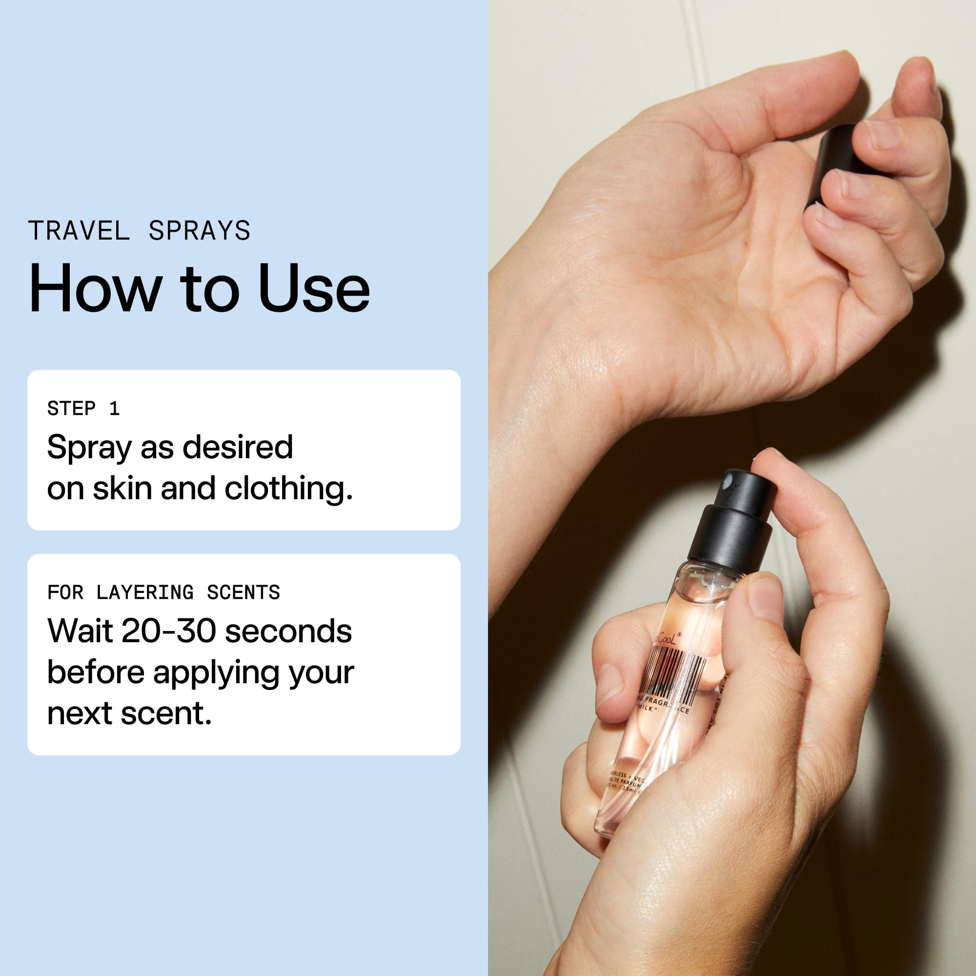 DedCool spray nozzle detail illustrating smooth mist and precise application