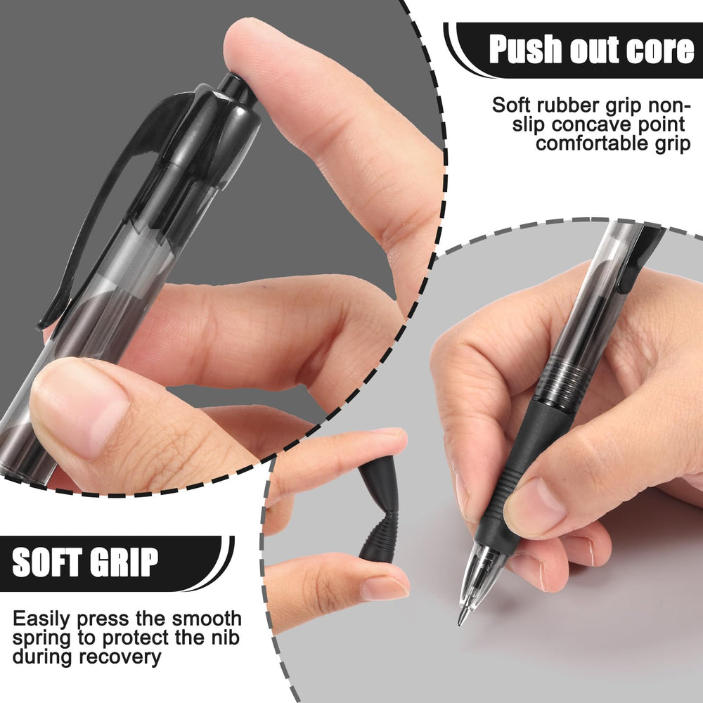 deegtran pen in use on paper demonstrating no-bleed benefit