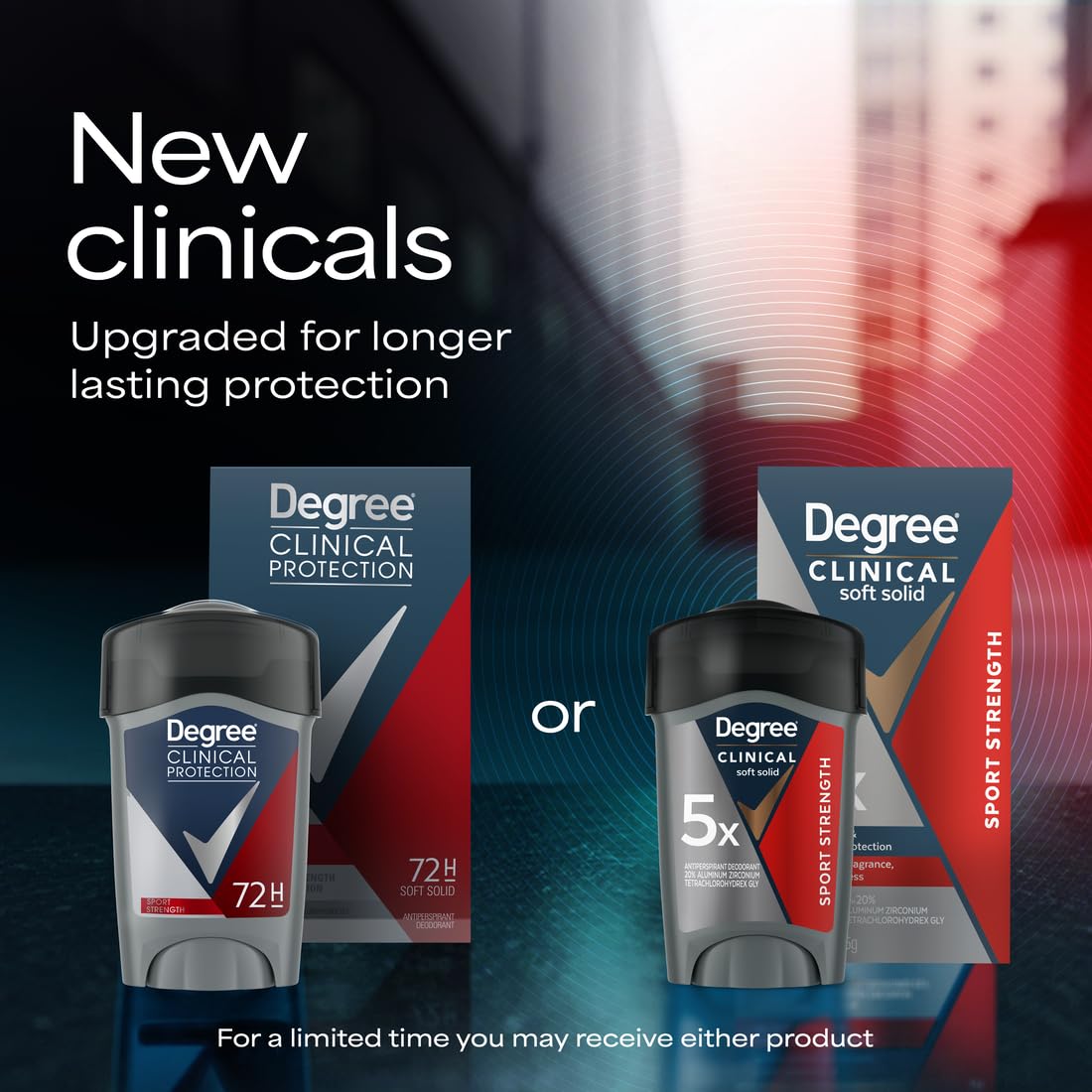 Degree Clinical application demo underarm illustrating easy use and reliable dryness