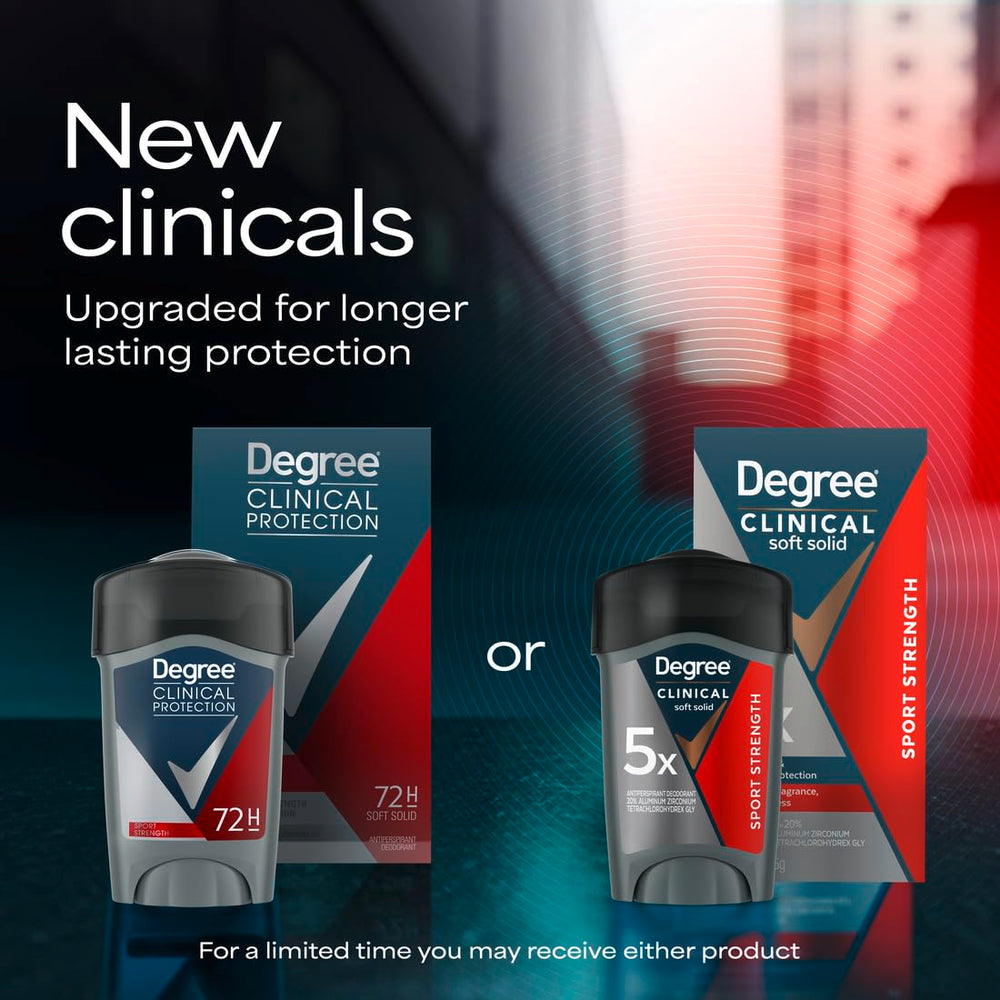 Degree Clinical application demo underarm illustrating easy use and reliable dryness