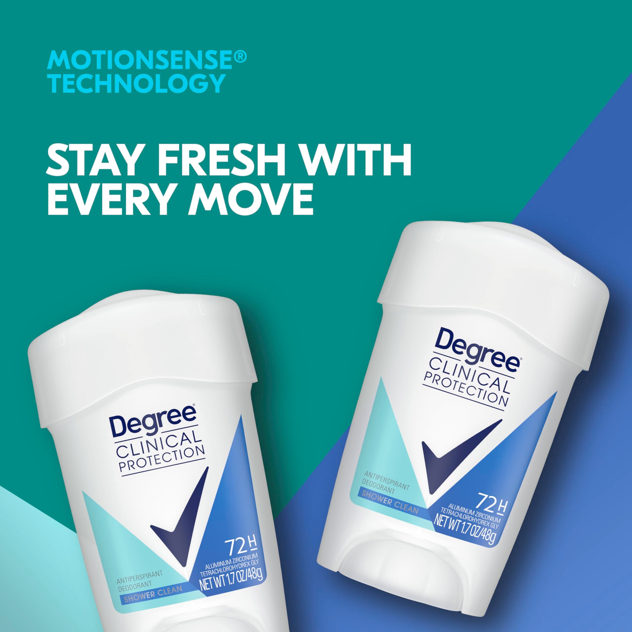 Applying Degree Clinical to underarm demonstrating easy glide and coverage