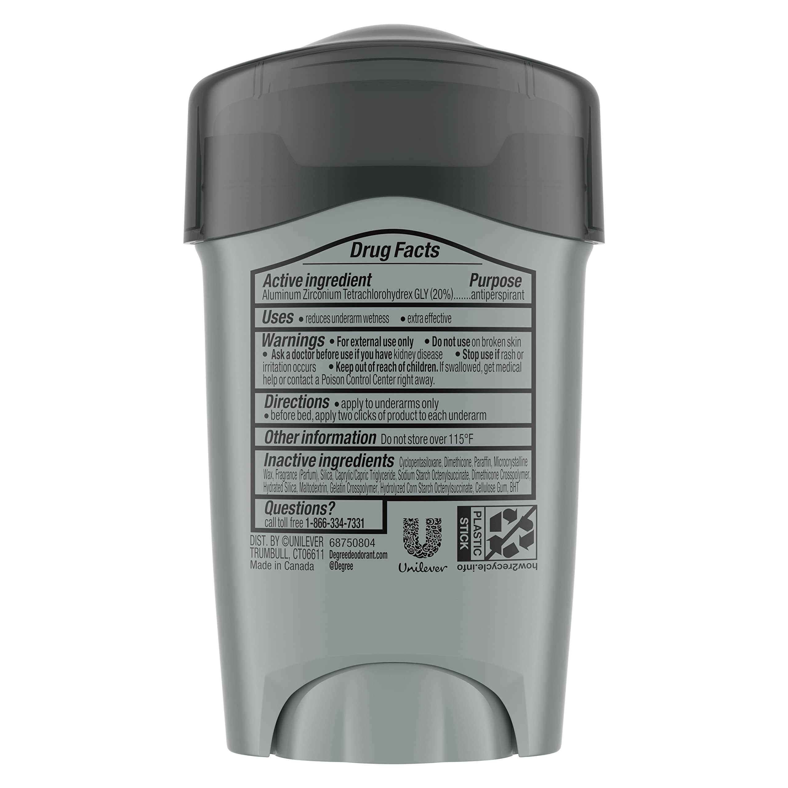 Degree Clinical soft solid texture close-up illustrating smooth glide and fast dry