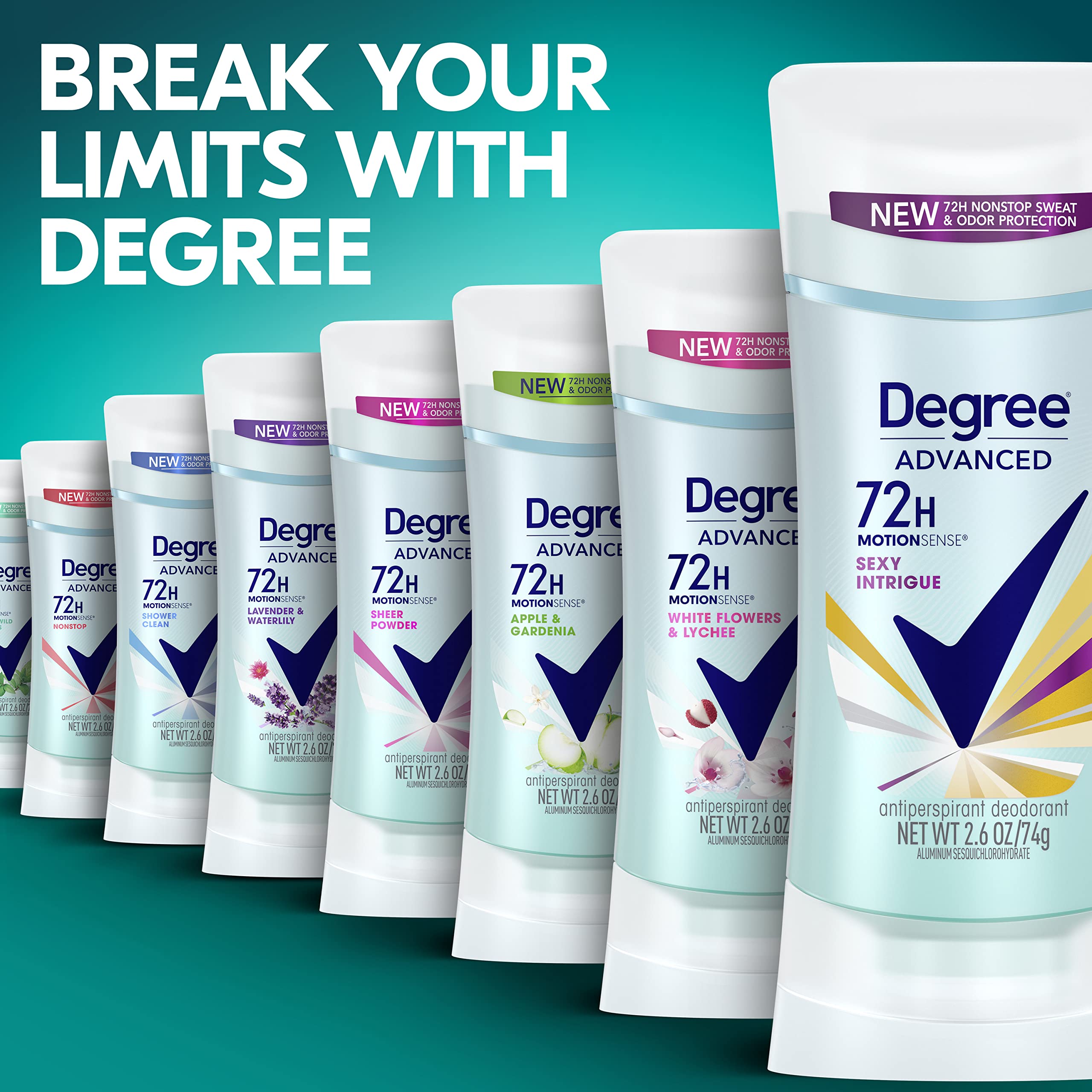 Degree Sexy Intrigue stick open in hand demonstrating easy application