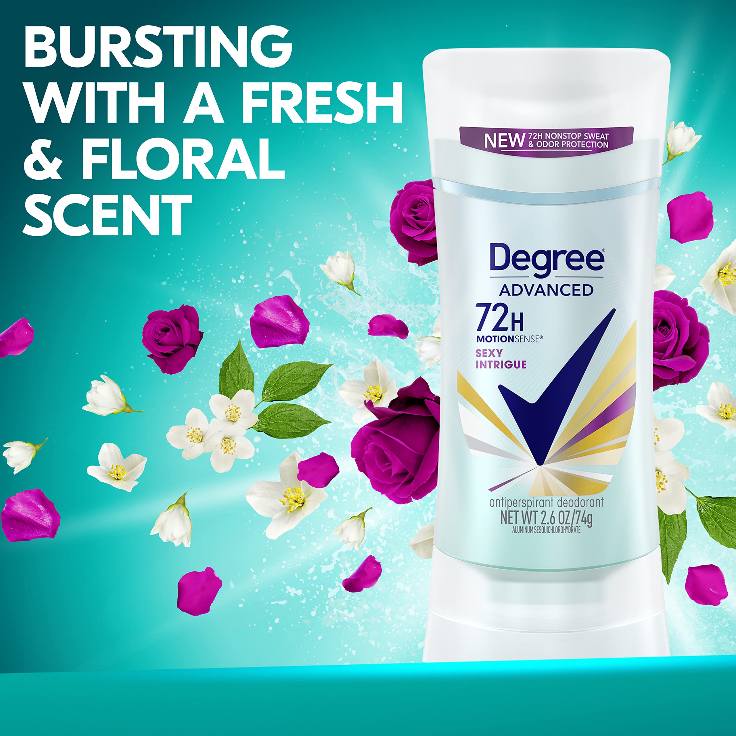 Degree Sexy Intrigue deodorant texture close-up showing smooth finish