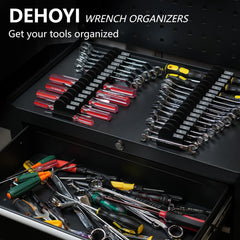 DEHOYI close-up of magnetic holder showing secure attachment benefit