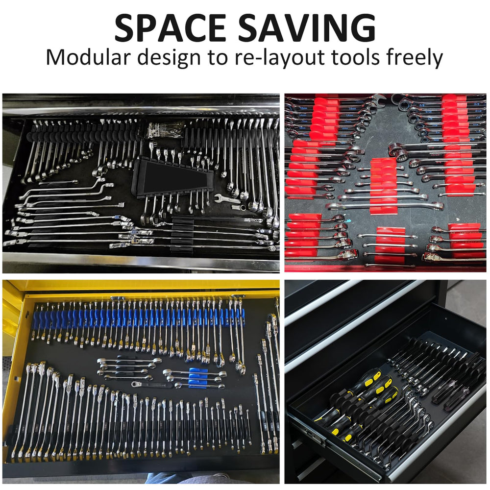 DEHOYI wrench row inside drawer showing space-saving benefit
