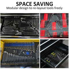 DEHOYI wrench row inside drawer showing space-saving benefit
